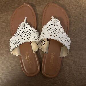 Palms Brown and White Sandals